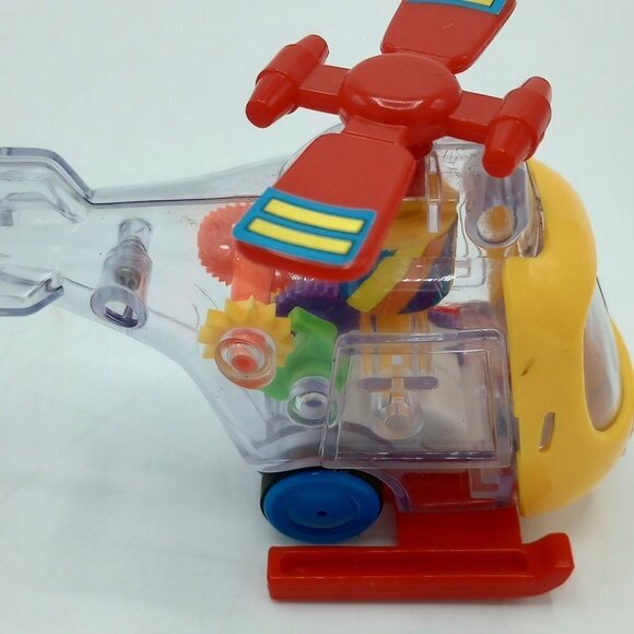 Vintage 1986 SuperToys Friction Pull Back & Go Tiny Heli Helicopter - Picture 5 of 7